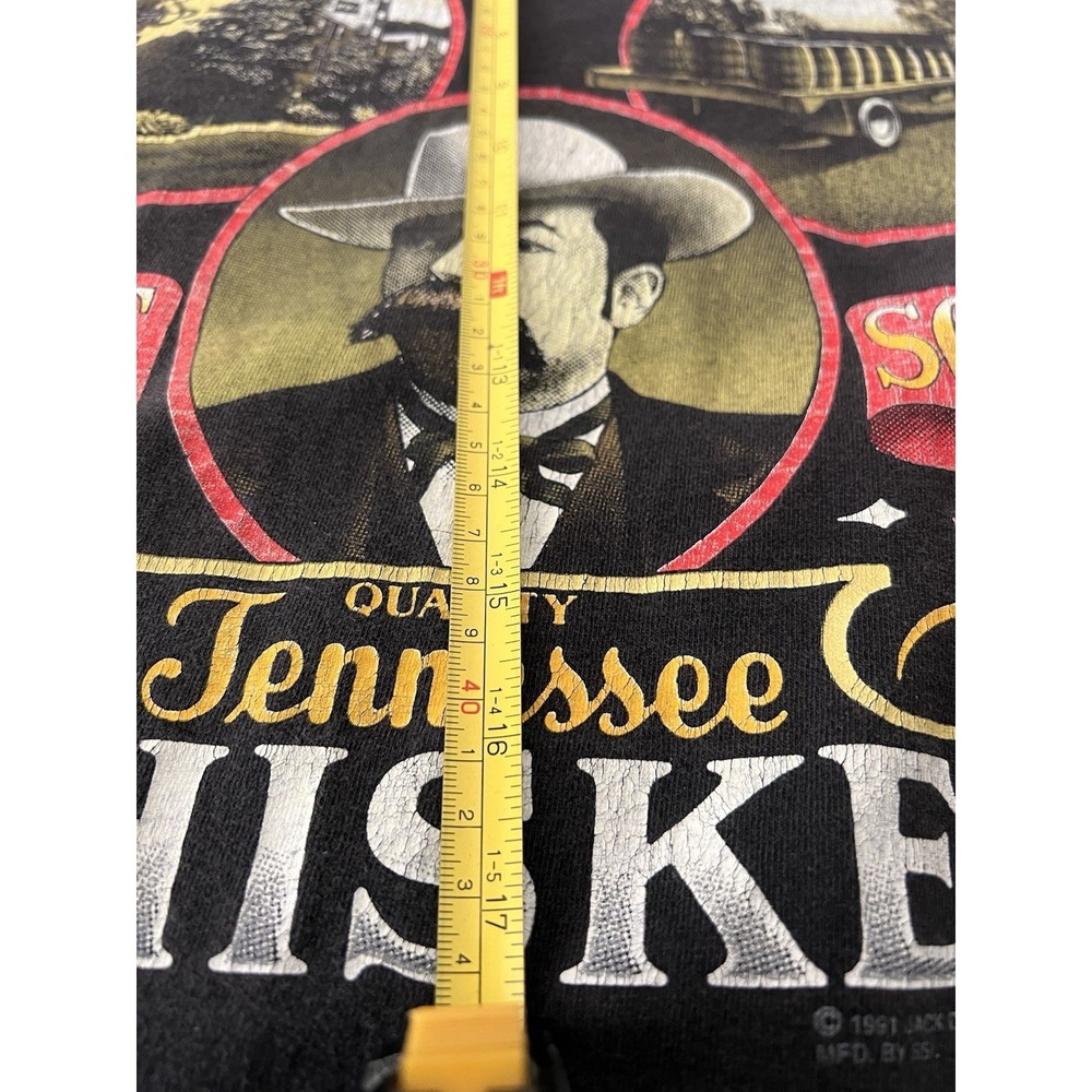 Vintage 90's Jack Daniels 1991 Whiskey Sour Mash Single Stitch T Shirt XL Black - Picture 13 of 14